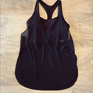 Lululemon  Bra Top athletic tank/bra sports bra & over shirt  purple  EUC Size 8